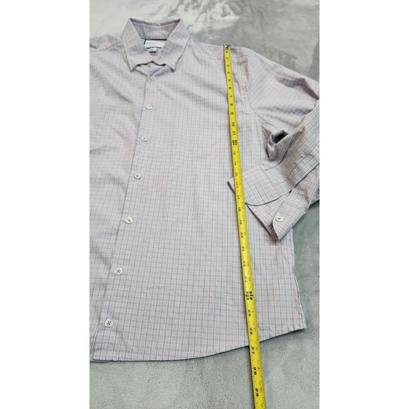 Charles Tyrwhitt Men's 17.5/34 in Non Iron Slim Fit Gingham Check Shirt - Picture 6 of 7